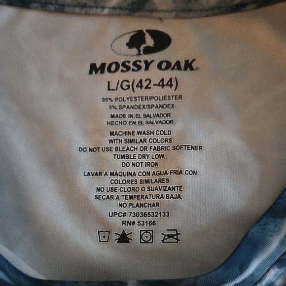 Mossy Oak Blue Wave Rash Guard - Picture 2 of 7